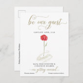 美しい&ザビーストセーブ・ザ・デート案内 案内ポストカード (正面/裏面)