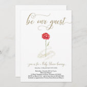 美しい&ザビーストベビーシャワー招待状 招待状 (正面/裏面)