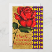 美しい&ザビーストレッドスパークルバラキンセアニラ 招待状 (正面)