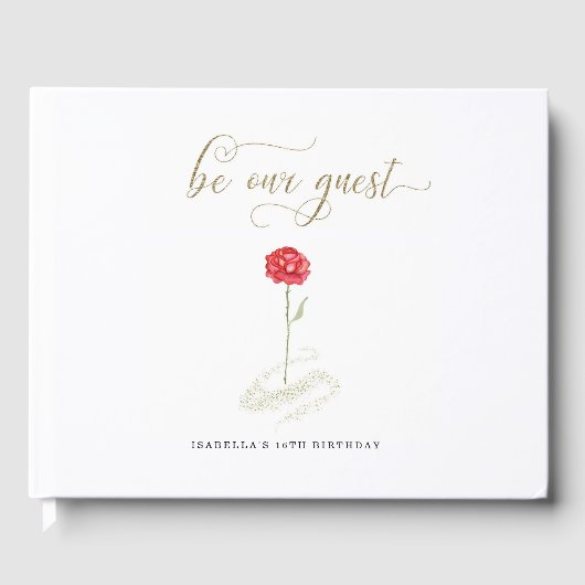 美しい&ザビースト誕生日ブライダル結婚ズ ゲストブック (正面)