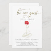 美しい&ザビースト誕生日招待状 招待状 (正面/裏面)