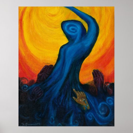 "美しい"シリーズプリント ポスター (正面)