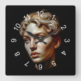 美しい スクエア壁時計