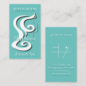 美しい&スパサロントロピカルリゾート 名刺 (正面/裏面)