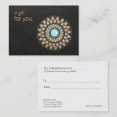 美しい&ナチュラルウェルネス小売ギフト証明書 割引カード (正面/裏面)