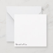 美しい ノートカード (裏面)