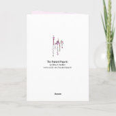 美しい! ハッピーバースデーはぶら下がります カード (裏面)