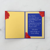 美しい&ビーストフェアリーテーブルハッピーバースデー カード (内部)