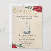 美しい&ビーストレッドローズフェアリー物語 招待状 (正面)