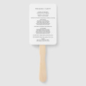 美しい&ビースト結婚のミステリープログラムファン ハンドファン (裏面)