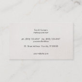 美しい&ファッション金ゴールド紙吹雪シルバーシークイン 名刺 (裏面)