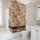 美しい，フローラの背エレガント景，秋 シャワーカーテン (インサイチュ)