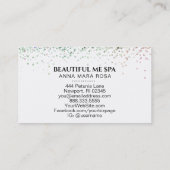 *~*美しい·ホログラフ·パステル·グリッター 名刺 (裏面)