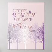 美しい ポスター (正面)