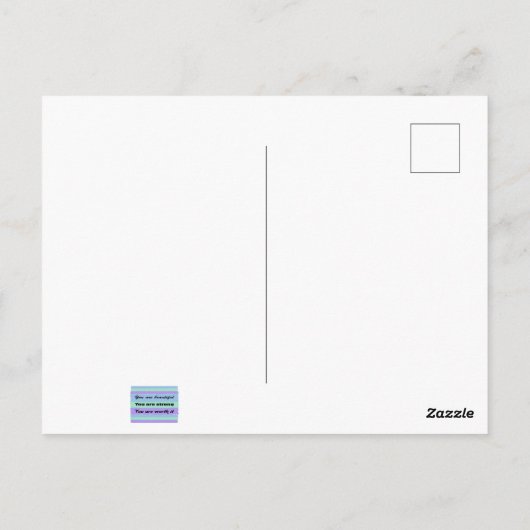 美しい ポストカード (裏面)