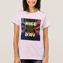 美しい ラブリー 素敵な一日を テキスト プリント ベクター Tシャツ