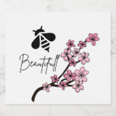 美しい リキュールボトルラベル (シングルラベル)