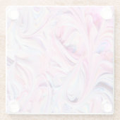 美しい&リッカラフルクのマシュマロ ガラスコースター (裏面)