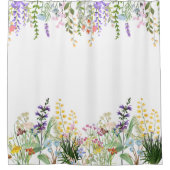 美しい&ワイルドフラワーエレガントー シャワーカーテン (正面)