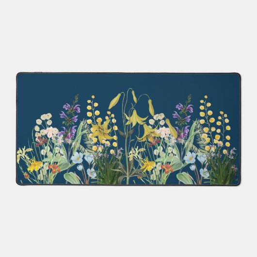 美しい&ワイルドフラワーエレガントー デスクマット (正面)