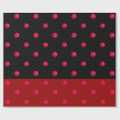 美しい、ヴィンテージの背景、水玉模様、赤と ラッピングペーパー (フラット)