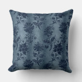 美しい,ヴィンテージ,エンボスベルベットのダマスク,パターン クッション (正面)