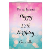 美しい《写真》ぼけ味17番目の誕生日娘 (正面)