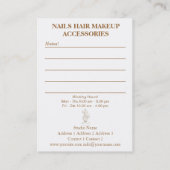 美しい – 名刺 (裏面)