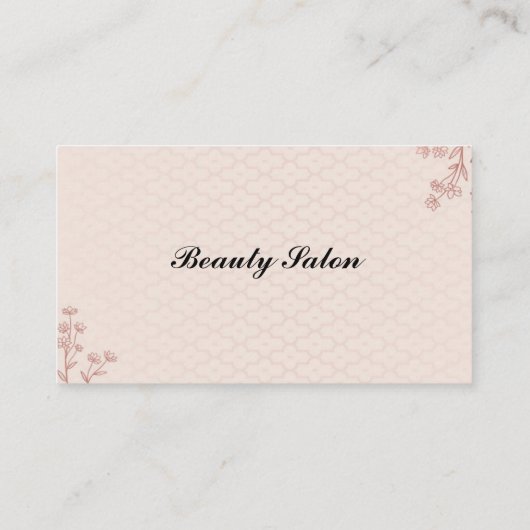 美しい 名刺 (裏面)