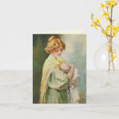 美しい:大切新生児 カード (黄色い花)