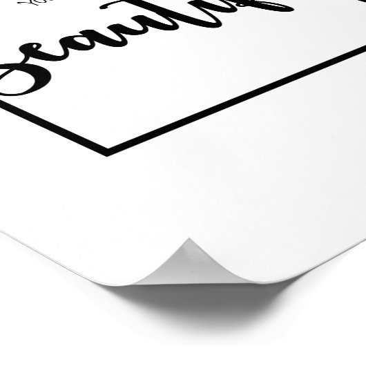 美しい、女の子の引用文、壁の装飾 ポスター (角)