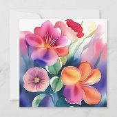 美しい、幸せ、軽い、春、夏、かわいい、エレガント、w 招待状 (正面)