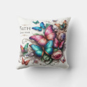 美しい「恐怖に対する信仰」装飾用クッション クッション (裏面)