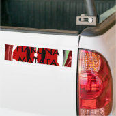 美しい 愛らしい ケニアの 渦巻き マップ デザイン バンパーステッカー (トラック上)