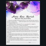 *~*美しい·抽象芸術の権利放棄サービス チラシ<br><div class="desc">2サイド·チラシの責任に関する同意免除のリリース契約とサービスと価格リストをパーソナライズします。 *エネルギー·エンハンスド·抽象芸術·ウォーターカラー·リビリティの同意とリリース·ウェービア サービス·リストと価格は、このチラシの背面に掲載されています。 水彩は紫、ラベオーガニックンダー、ピンク。 これはGLAM GLITZY LUXE AMAZING カラフル Combination フェミニン PURPLE LAVENDER PURPLE MAGENTA VARPLE MAGENTA BUBBLING BUBBUBLING BUBUSININGエレガント, Busingsing of オーガニック, Desing orining of desing oricing of des of des of Des of licicicicicing, はっきりした.この美味いいいいいいいいいいいいいいいいいいいい色のピンク色のクリエイティブのピンクのピンクのピンクのピンクのピンクのピンクの色の抽象芸術を使い色のを使った、ピンクを使った、ピンクのを使ったピンクのを使った、 このとてつもなく美しいデザインは、GILDED金ゴールドです。 背景は非常に鮮明な白です。 このカラフルデザインはっきりしたはプロフェッショナルエレガントと幸福芸術的を求める人モダンに対する抽象芸術である。 -この強力なデザインは、セラピスト、生活指導、心理学者、カウンセラー、グラフィックデザイン、デイスパ、爪、 ネイル、ラッシュ、髪、化粧、皮膚プロフェッショナル、エステティシャン、美容師、鞭のスタイリスト、ブランディングの所有者などのサロン事業に役立ちます。 —私のアドバイスは、自分が望むデザインを「感じ中心に」選ぶことです。 お腹の中で行け、いつも正しい。 注意：このデザインは確かカスタマイズに自分の特製品にできる。 Anna RosaとAurora Misticaの霊気修復と自分のエネルギー修復の両方を通じて、国際的に知られている遠隔治療者R) 2001年以降。 私のデザインや製品はすべて、甘い落ち着いた癒しのエネルギーでリモートでエネルギー的に強化されています。 よ楽しむい雰囲気：)癒しのエネルギーを得るた素晴らしめに、遠隔地の癒しの場所を訪れる。...</div>