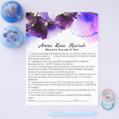 *~*美しい·抽象芸術の権利放棄サービス チラシ (シングル)