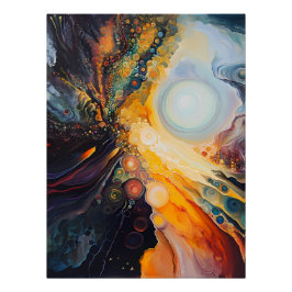 美しい，抽象芸術,宇宙ポスター ポスター