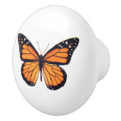 美しい（昆虫）オオカバマダラ、モナークバタフライヴィンテージアート セラミックノブ (右)