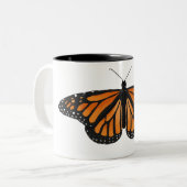 美しい(昆虫)オオカバマダラ、モナークマグ ツートーンマグカップ (正面左)