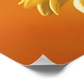 美しい（昆虫）オオカバマダラ、モナーク蝶オンザフラワープリント ポスター (角)