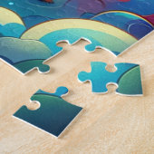 美しい《星座》乙女座 | 占星術芸術 ジグソーパズル (側面)