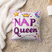 美しい"昼寝クイーン" クッション (ブランケット)