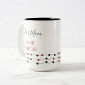 美しい – 最高の母の贈り物 ツートーンマグカップ (正面左)