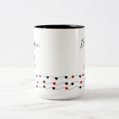 美しい – 最高の母の贈り物 ツートーンマグカップ (中央)