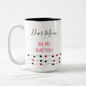 美しい – 最高の母の贈り物 ツートーンマグカップ (左)
