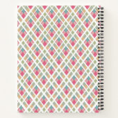 美しい、格子状 ノートブック (裏面)