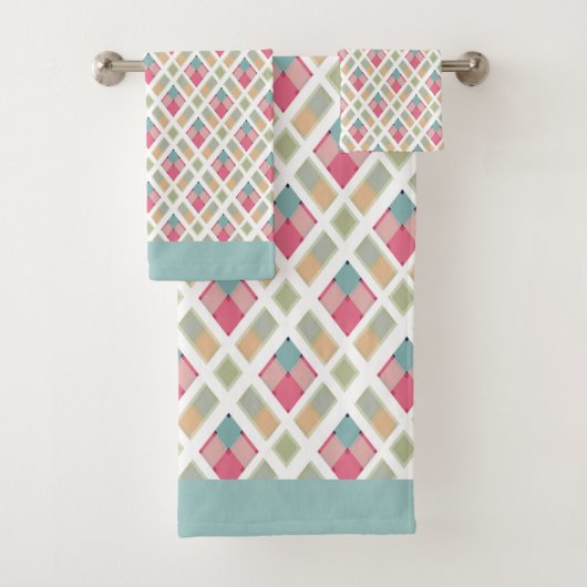 美しい、格子状 バスタオルセット (インサイチュ)