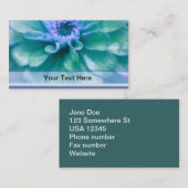 美しい《植物》百日草 名刺 (正面/裏面)