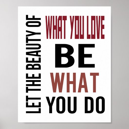 美しい(標準写真フレームサイズ) ポスター (正面)