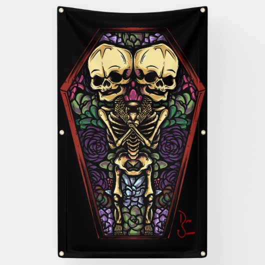 美しい 横断幕 (縦)